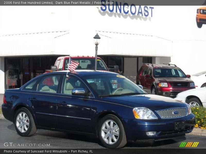 Dark Blue Pearl Metallic / Pebble Beige 2006 Ford Five Hundred Limited