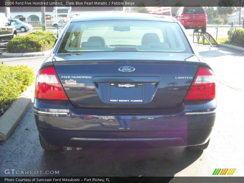 Dark Blue Pearl Metallic / Pebble Beige 2006 Ford Five Hundred Limited