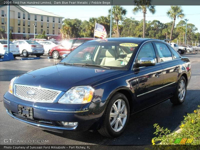 Dark Blue Pearl Metallic / Pebble Beige 2006 Ford Five Hundred Limited