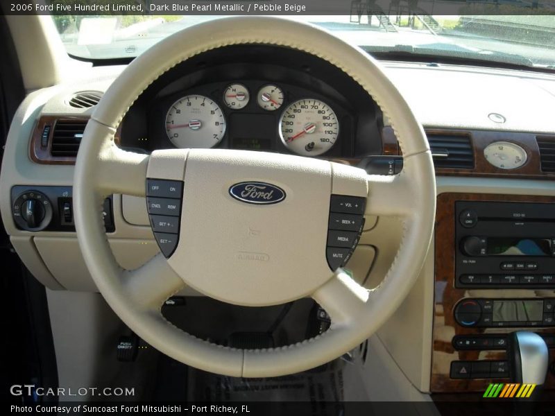 Dark Blue Pearl Metallic / Pebble Beige 2006 Ford Five Hundred Limited