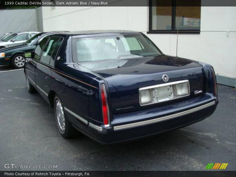 Dark Adriatic Blue / Navy Blue 1999 Cadillac DeVille Sedan