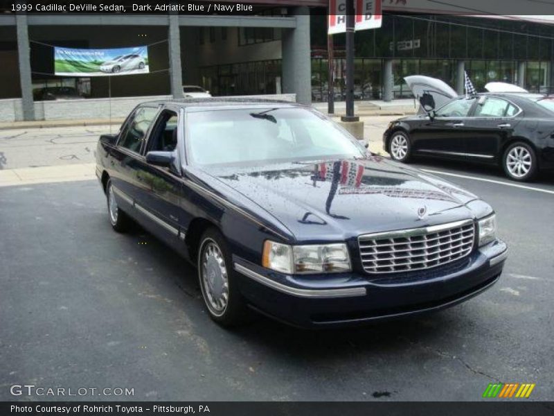 Dark Adriatic Blue / Navy Blue 1999 Cadillac DeVille Sedan