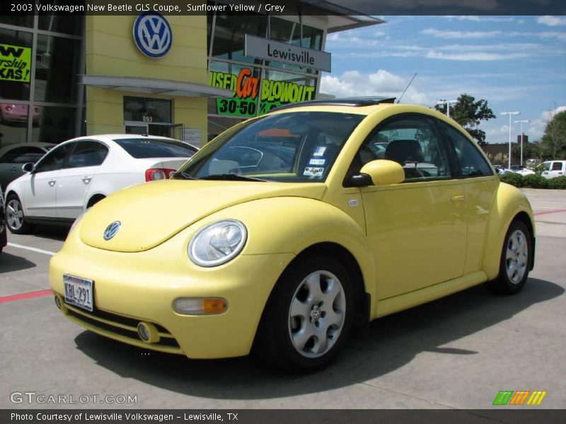 Sunflower Yellow / Grey 2003 Volkswagen New Beetle GLS Coupe