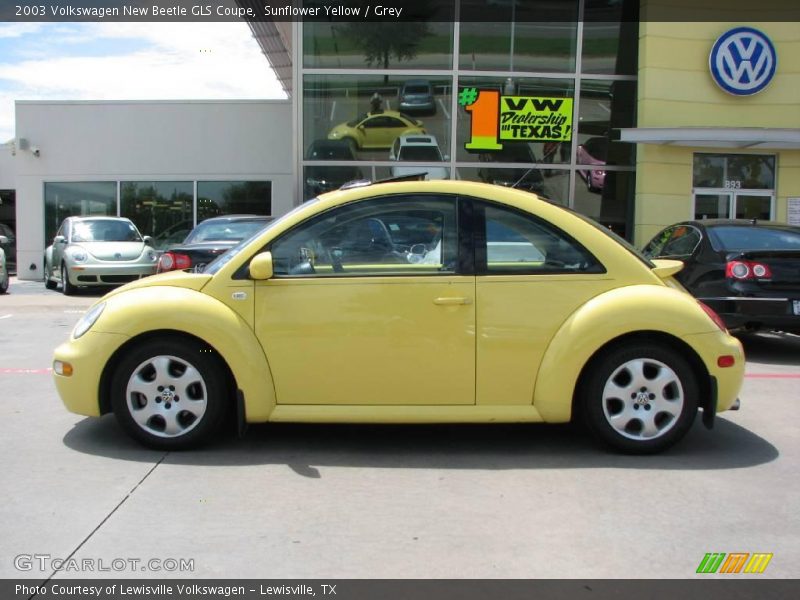 Sunflower Yellow / Grey 2003 Volkswagen New Beetle GLS Coupe