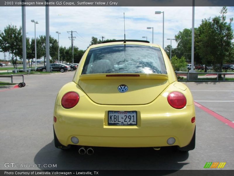 Sunflower Yellow / Grey 2003 Volkswagen New Beetle GLS Coupe
