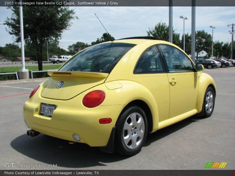 Sunflower Yellow / Grey 2003 Volkswagen New Beetle GLS Coupe