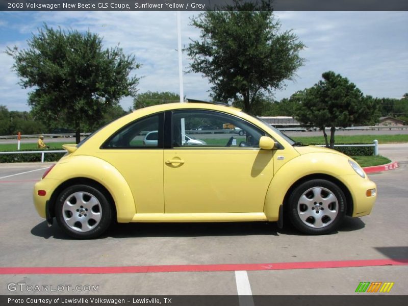 Sunflower Yellow / Grey 2003 Volkswagen New Beetle GLS Coupe