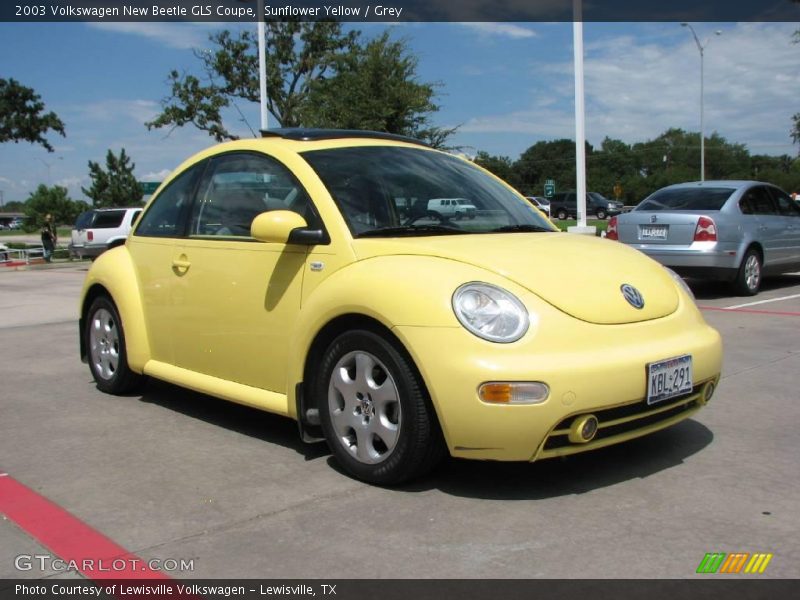 Sunflower Yellow / Grey 2003 Volkswagen New Beetle GLS Coupe