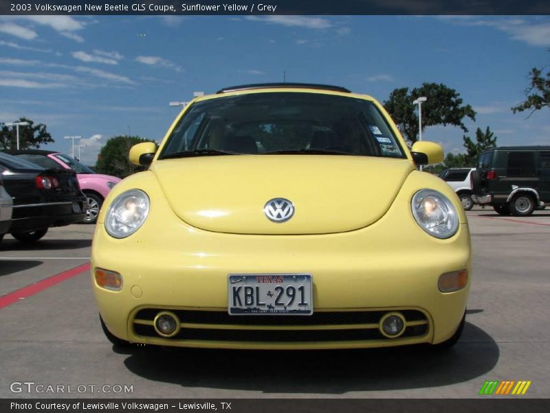 Sunflower Yellow / Grey 2003 Volkswagen New Beetle GLS Coupe
