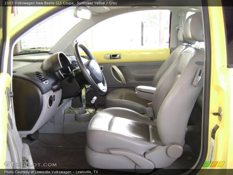Sunflower Yellow / Grey 2003 Volkswagen New Beetle GLS Coupe