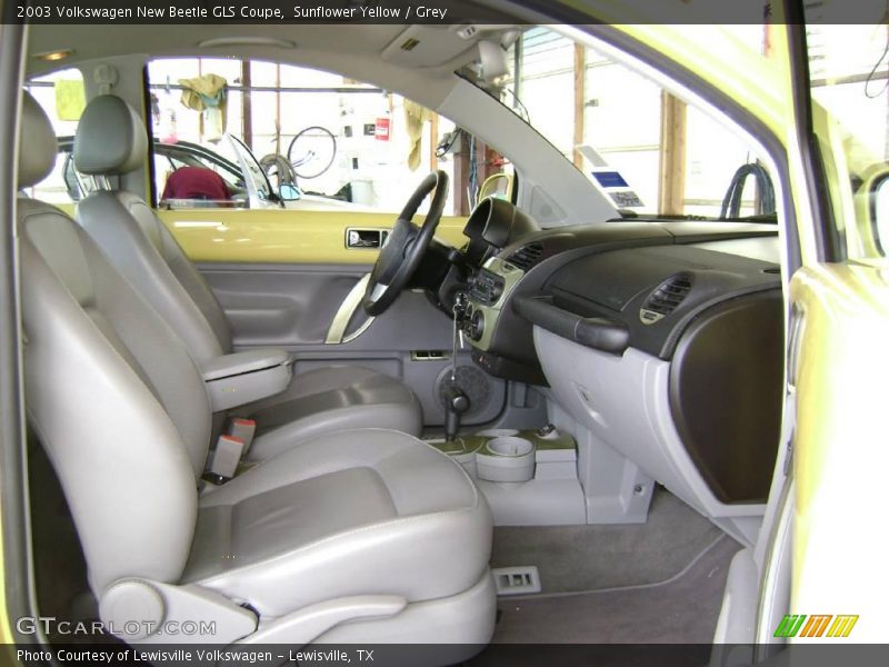 Sunflower Yellow / Grey 2003 Volkswagen New Beetle GLS Coupe