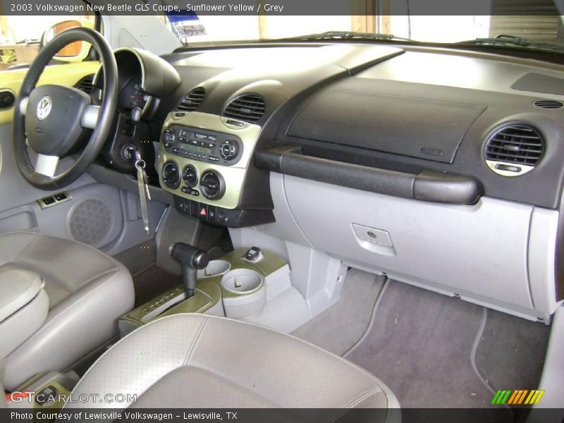 Sunflower Yellow / Grey 2003 Volkswagen New Beetle GLS Coupe