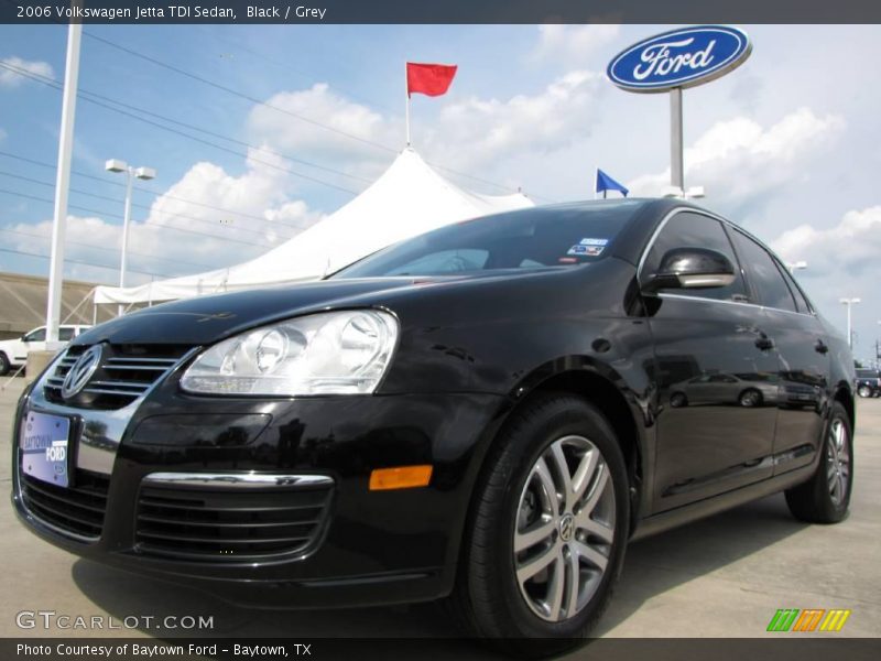 Black / Grey 2006 Volkswagen Jetta TDI Sedan