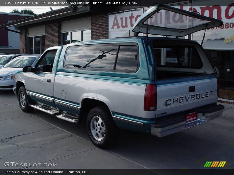 Bright Teal Metallic / Gray 1995 Chevrolet C/K C1500 Silverado Regular Cab