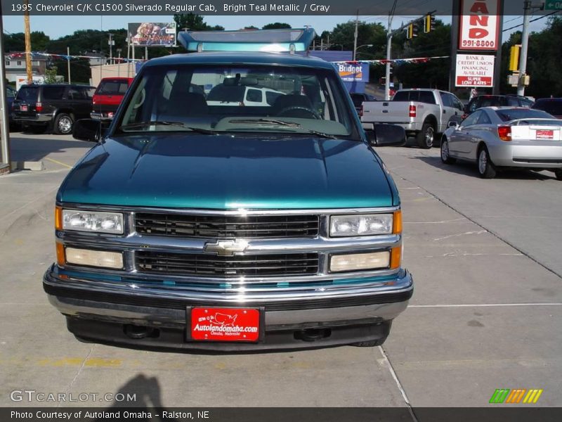Bright Teal Metallic / Gray 1995 Chevrolet C/K C1500 Silverado Regular Cab