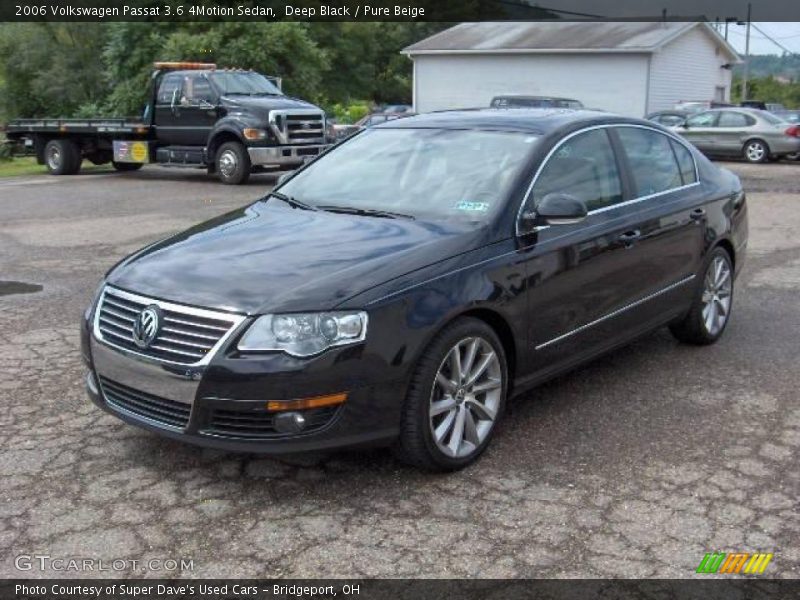 Deep Black / Pure Beige 2006 Volkswagen Passat 3.6 4Motion Sedan