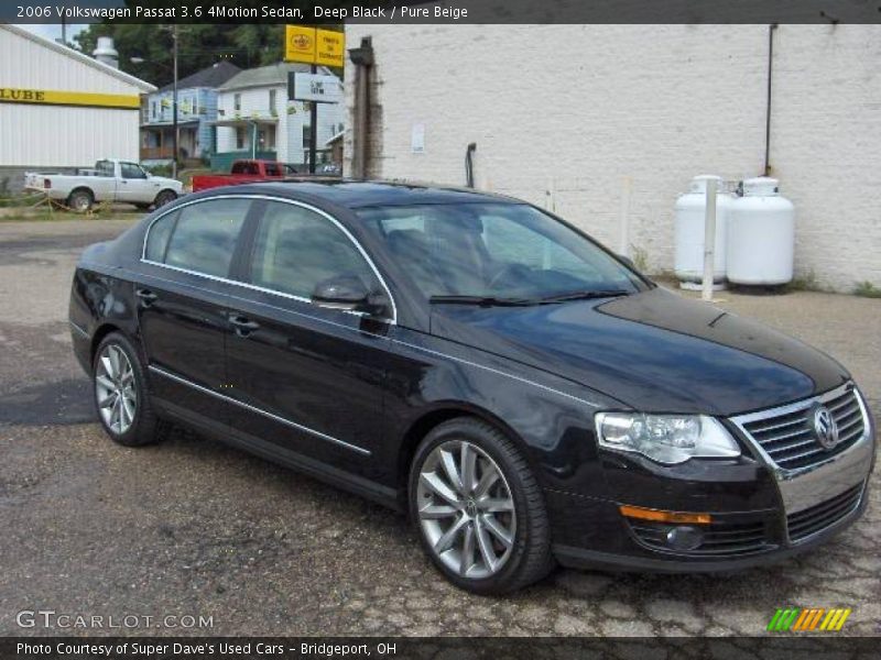 Deep Black / Pure Beige 2006 Volkswagen Passat 3.6 4Motion Sedan