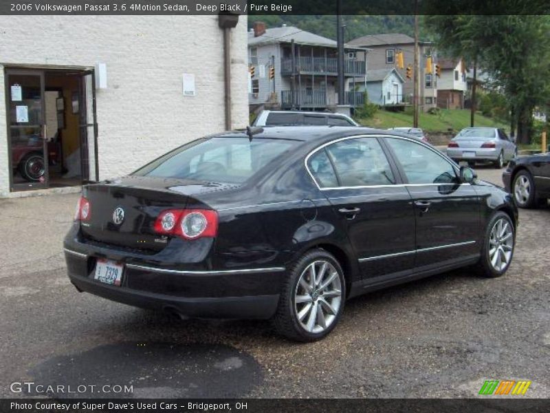 Deep Black / Pure Beige 2006 Volkswagen Passat 3.6 4Motion Sedan