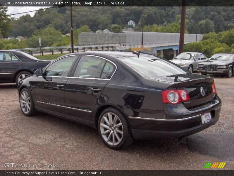 Deep Black / Pure Beige 2006 Volkswagen Passat 3.6 4Motion Sedan