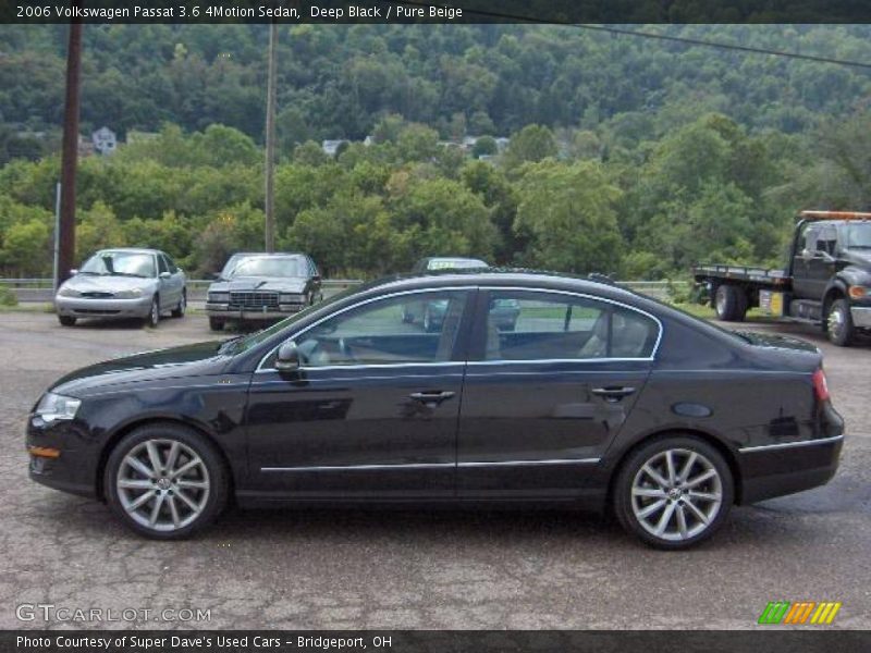 Deep Black / Pure Beige 2006 Volkswagen Passat 3.6 4Motion Sedan