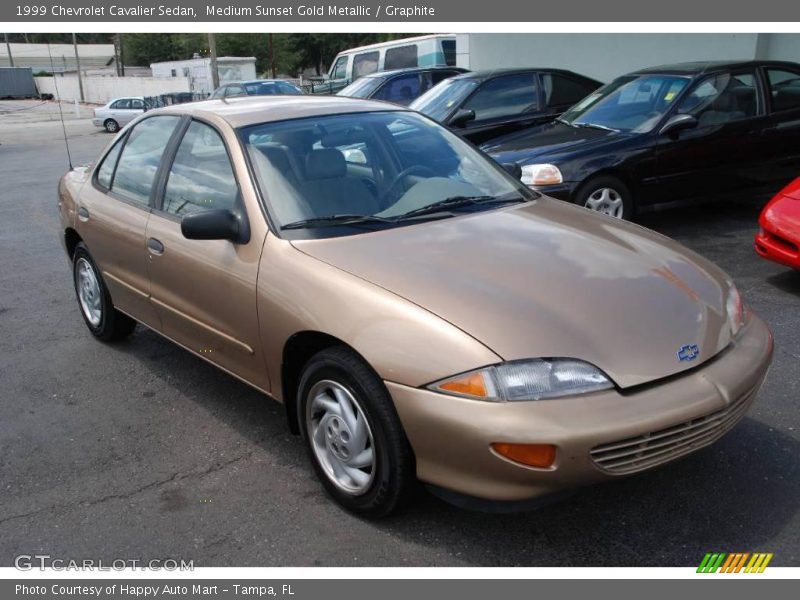 Medium Sunset Gold Metallic / Graphite 1999 Chevrolet Cavalier Sedan