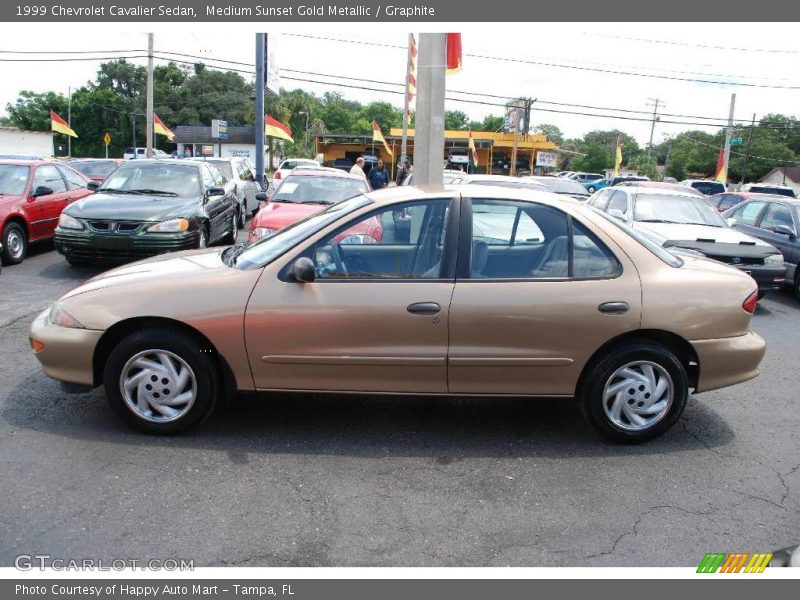 Medium Sunset Gold Metallic / Graphite 1999 Chevrolet Cavalier Sedan