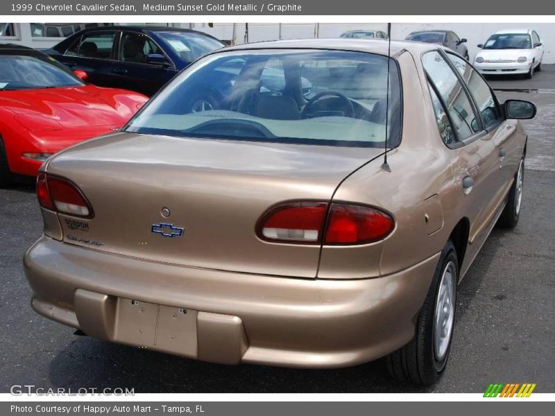 Medium Sunset Gold Metallic / Graphite 1999 Chevrolet Cavalier Sedan