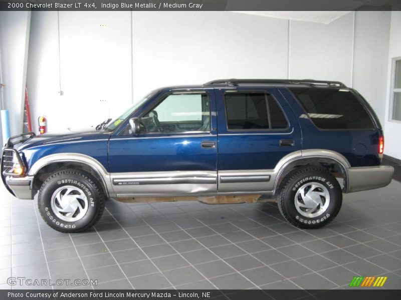 Indigo Blue Metallic / Medium Gray 2000 Chevrolet Blazer LT 4x4