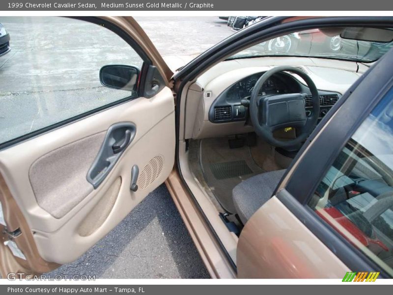 Medium Sunset Gold Metallic / Graphite 1999 Chevrolet Cavalier Sedan