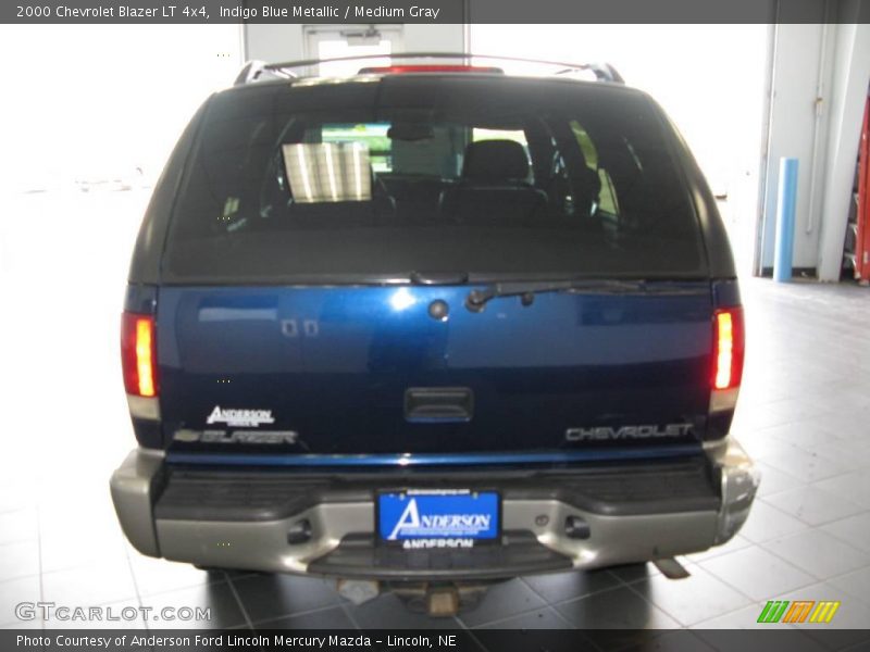 Indigo Blue Metallic / Medium Gray 2000 Chevrolet Blazer LT 4x4
