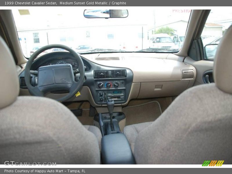 Medium Sunset Gold Metallic / Graphite 1999 Chevrolet Cavalier Sedan