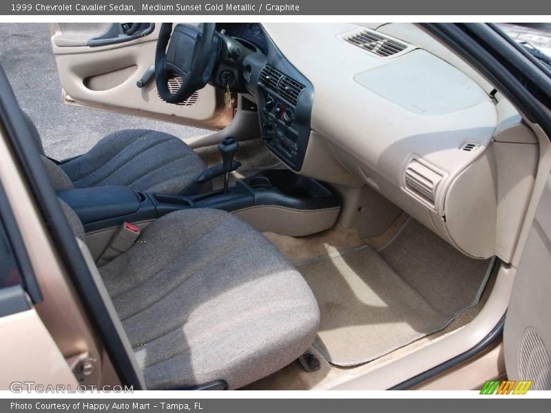 Medium Sunset Gold Metallic / Graphite 1999 Chevrolet Cavalier Sedan