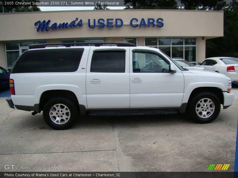 Summit White / Tan/Neutral 2005 Chevrolet Suburban 1500 Z71