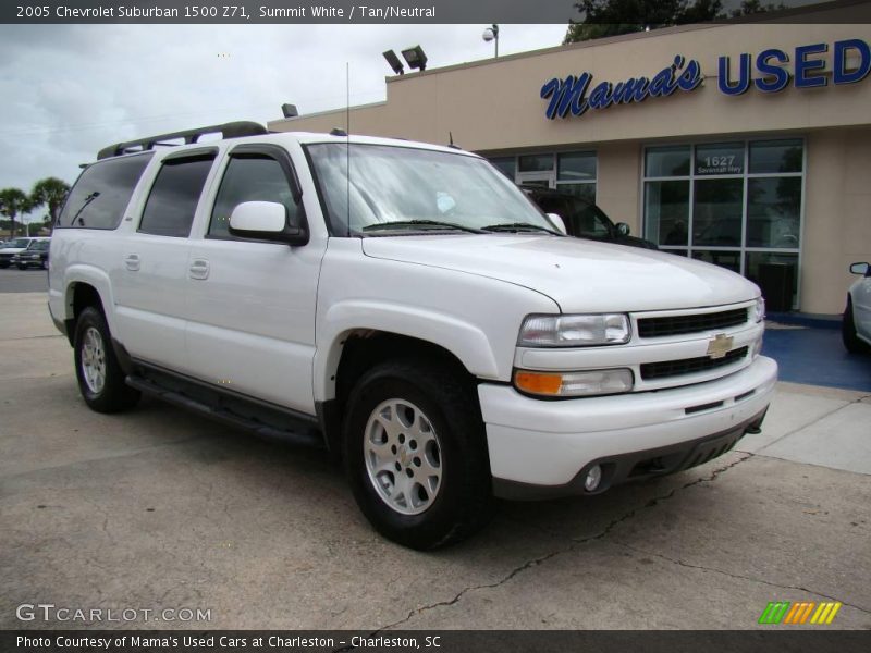 Summit White / Tan/Neutral 2005 Chevrolet Suburban 1500 Z71