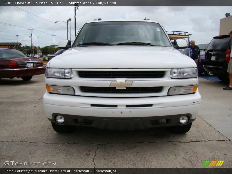 Summit White / Tan/Neutral 2005 Chevrolet Suburban 1500 Z71