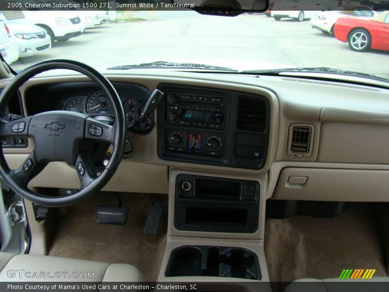 Summit White / Tan/Neutral 2005 Chevrolet Suburban 1500 Z71