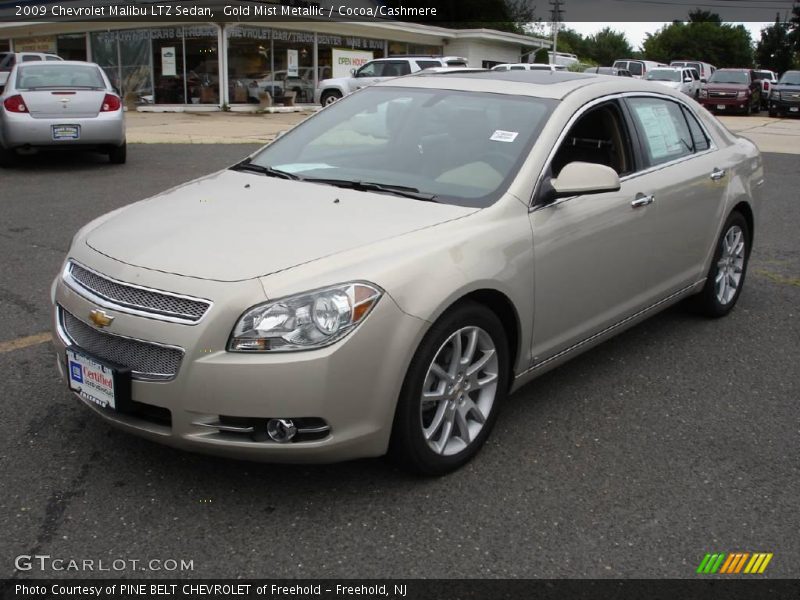 Gold Mist Metallic / Cocoa/Cashmere 2009 Chevrolet Malibu LTZ Sedan