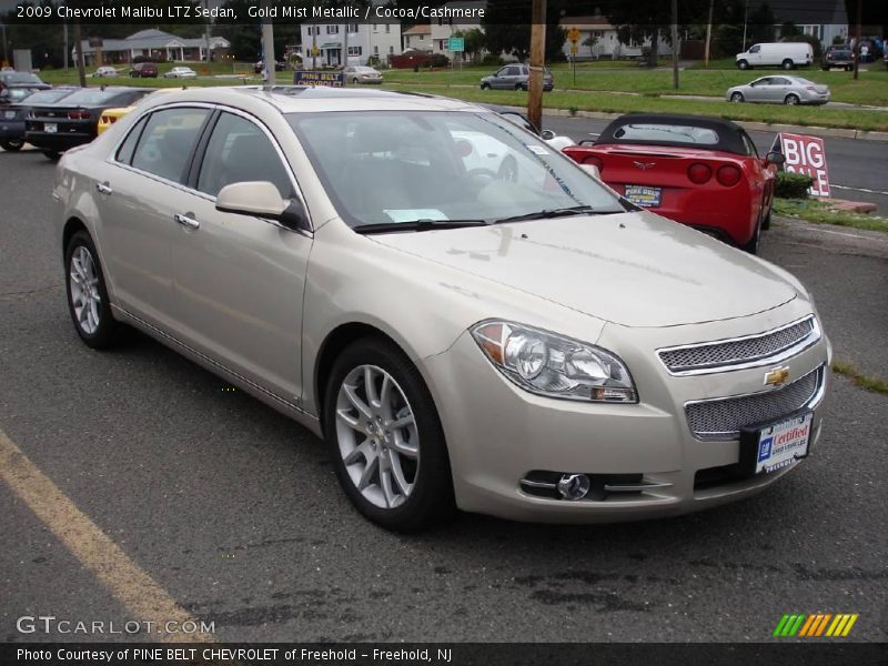 Gold Mist Metallic / Cocoa/Cashmere 2009 Chevrolet Malibu LTZ Sedan