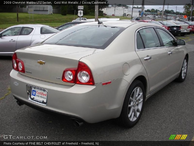 Gold Mist Metallic / Cocoa/Cashmere 2009 Chevrolet Malibu LTZ Sedan