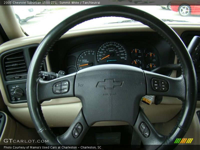 Summit White / Tan/Neutral 2005 Chevrolet Suburban 1500 Z71