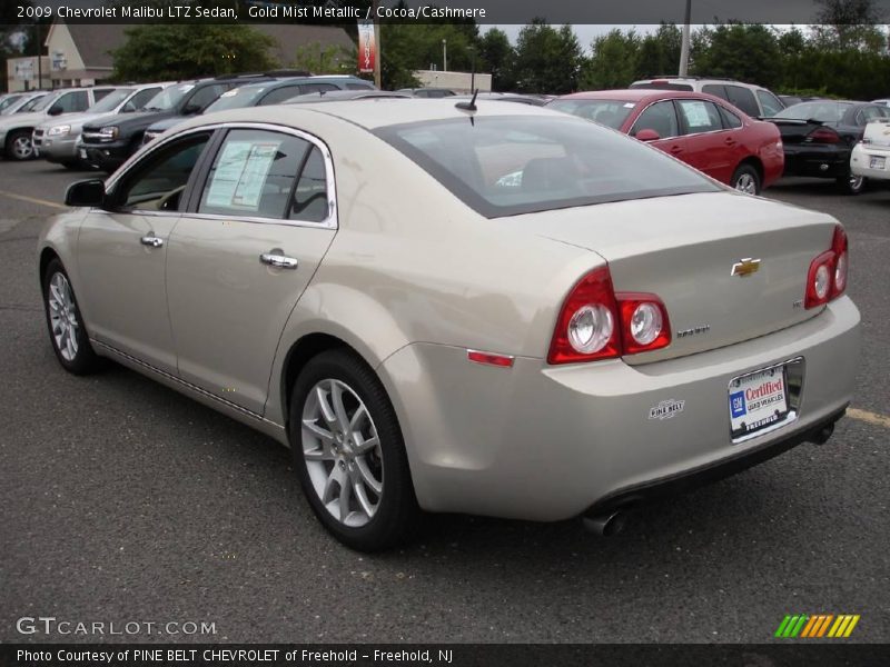 Gold Mist Metallic / Cocoa/Cashmere 2009 Chevrolet Malibu LTZ Sedan