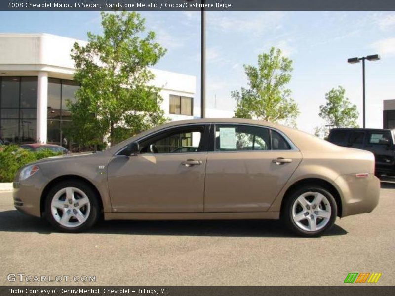 Sandstone Metallic / Cocoa/Cashmere Beige 2008 Chevrolet Malibu LS Sedan