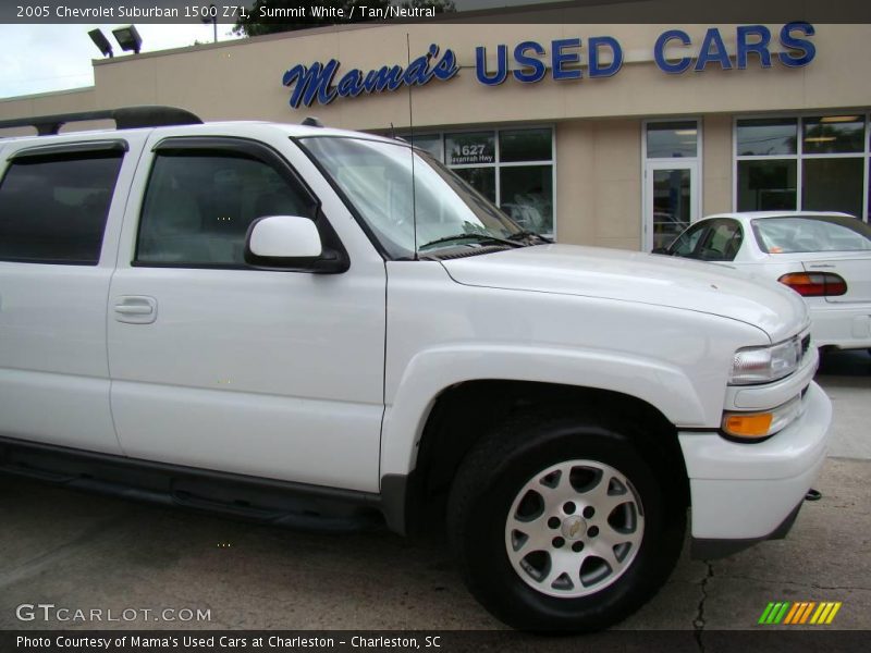 Summit White / Tan/Neutral 2005 Chevrolet Suburban 1500 Z71