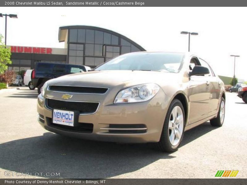 Sandstone Metallic / Cocoa/Cashmere Beige 2008 Chevrolet Malibu LS Sedan