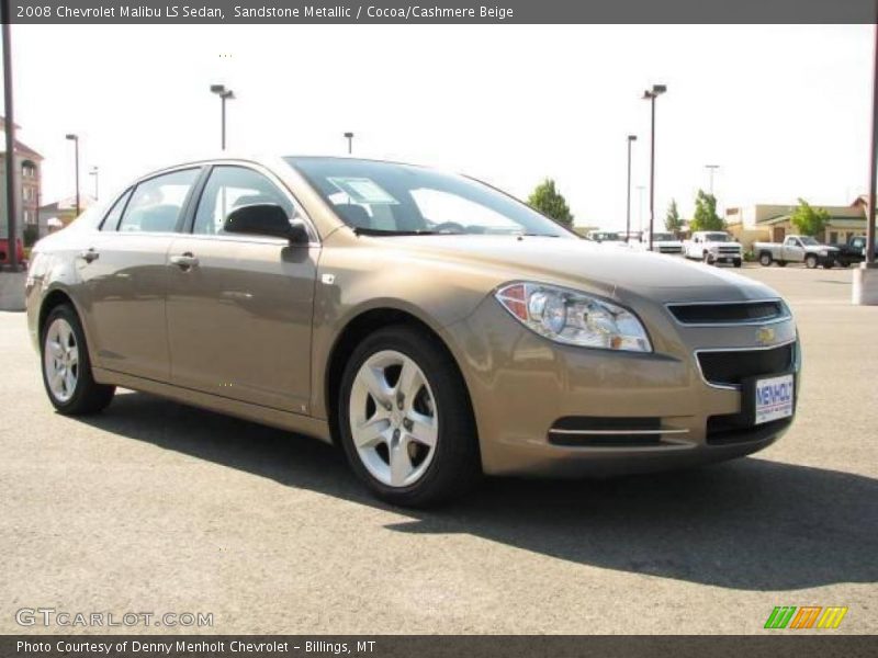 Sandstone Metallic / Cocoa/Cashmere Beige 2008 Chevrolet Malibu LS Sedan