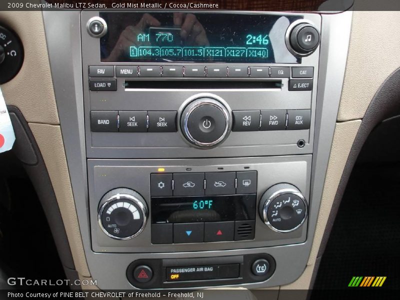 Gold Mist Metallic / Cocoa/Cashmere 2009 Chevrolet Malibu LTZ Sedan