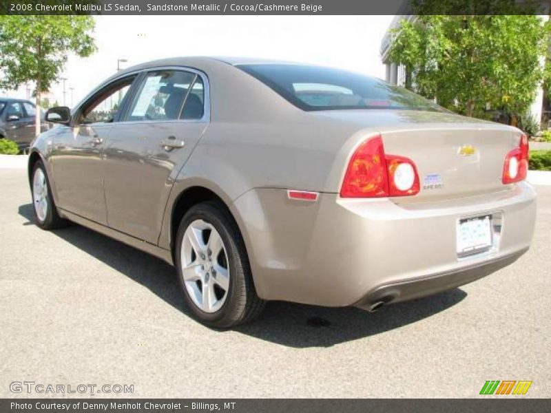 Sandstone Metallic / Cocoa/Cashmere Beige 2008 Chevrolet Malibu LS Sedan