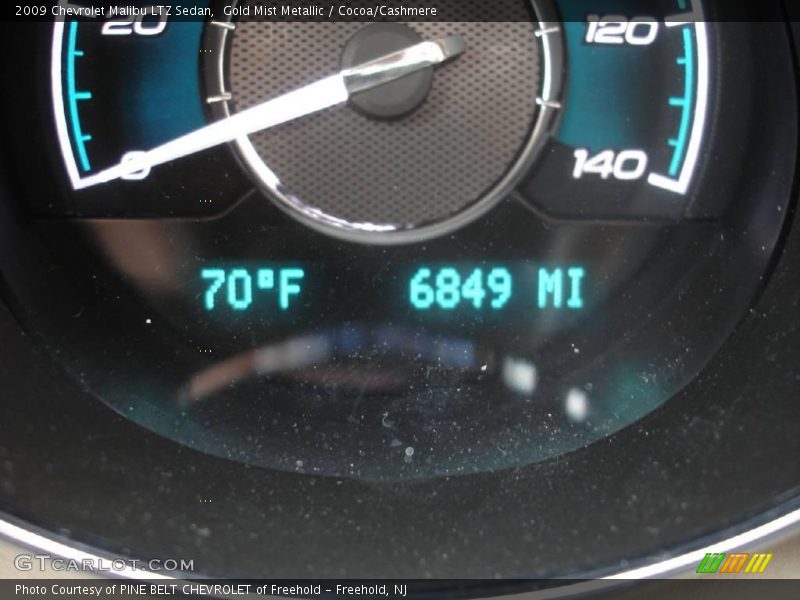 Gold Mist Metallic / Cocoa/Cashmere 2009 Chevrolet Malibu LTZ Sedan