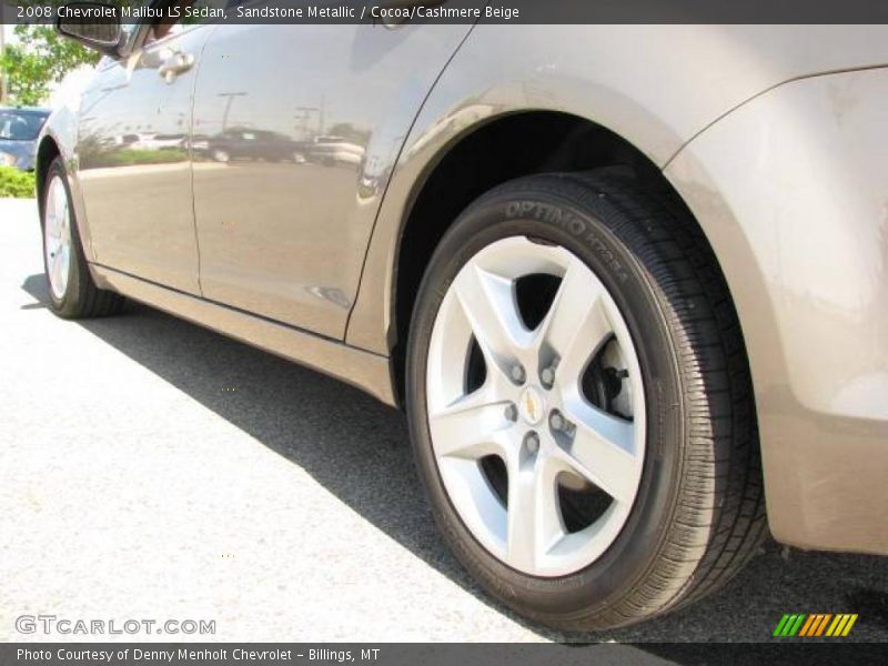 Sandstone Metallic / Cocoa/Cashmere Beige 2008 Chevrolet Malibu LS Sedan