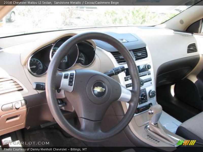 Sandstone Metallic / Cocoa/Cashmere Beige 2008 Chevrolet Malibu LS Sedan